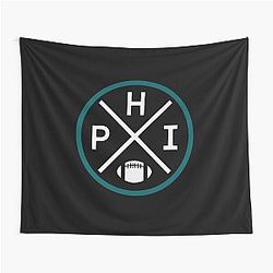 Retro Philadelphia Football Emblem Vintage Tapestry