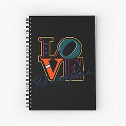 Art Philadelphia Flyers Spiral Notebook