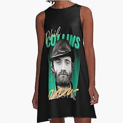 Art Phil Collins A-Line Dress