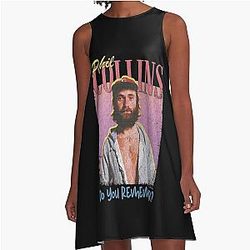 Art and Phil Collins A-Line Dress