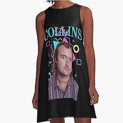 Art Phil Collins A-Line Dress