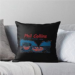 Art Phil Collins Throw Pillow