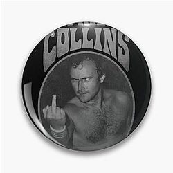 Art Phil Collins Pin
