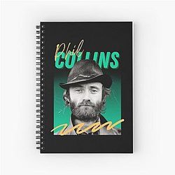 Art Phil Collins Spiral Notebook