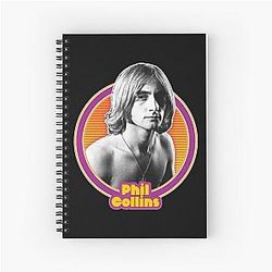 Art Phil Collins Spiral Notebook
