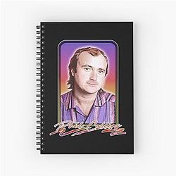 Art Phil Collins Spiral Notebook