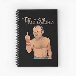 Art Phil Collins Spiral Notebook
