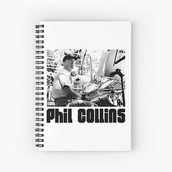Art Phil Collins Spiral Notebook