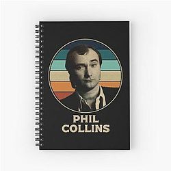 Art Phil Collins Spiral Notebook