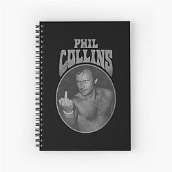 Art Phil Collins Spiral Notebook