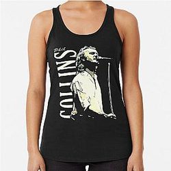 Art - Phil Collins Racerback Tank Top