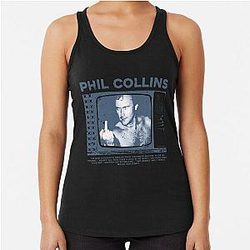 Art Phil Collins Racerback Tank Top