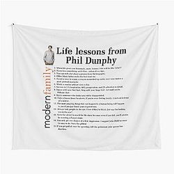Life Lessons from Phil Dunphy Modern Family Films Sitcom Movie Cameron Tucker Alex Dunphy Gift Graph Tapestry