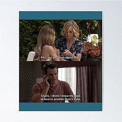 Claire and Phil Dunphy Quote from Modern Family Poster