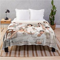Modern Family Funny Poster Phil Dunphy Claire Dunphy Cameron Tucker Gloria Pritchett TV Show Series Sitcom Throw Blanket