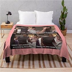 Phil Dunphy Overreacting Quote Modern Family Throw Blanket