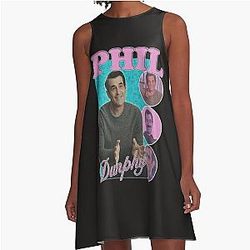 10mb Vintage Phil Dunphy Homage Bootleg - Phil Dunphy Sweatshirt, Phil Dunphy Modern Family A-Line Dress