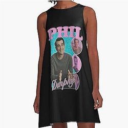 10mb Phil Dunphy Homage Sweatshirt Phil Dunphy Modern Family A-Line Dress