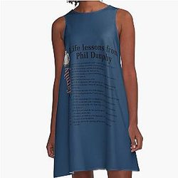 Life Lessons From Phil Dunphy Modern Family Sitcom Cameron Alex Dunphy Gift Graph A-Line Dress