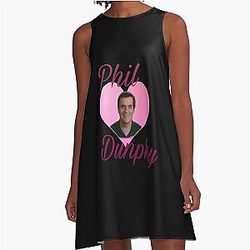 Modern Family Phil Dunphy Heart A-Line Dress
