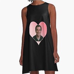 Modern Family Phil Dunphy Heart A-Line Dress