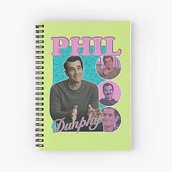 10mb Vintage Phil Dunphy Homage Bootleg - Sweatshirt Phil Dunphy Modern Family Spiral Notebook