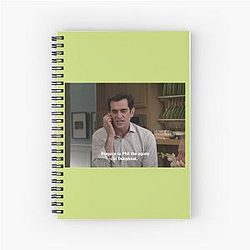 Prepare for the agony of Phil Dunphy Modern Family quote Spiral Notebook
