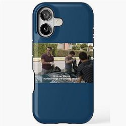 Human beings are basically terrible quote from Phil Dunphy in Modern Family on a iPhone Tough Case