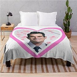 Modern Family Phil Dunphy Heart Throw Blanket