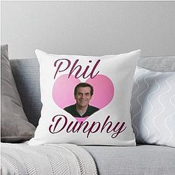 Modern Family Phil Dunphy heart meme Throw Pillow