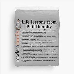 Life Lessons from Phil Dunphy, Modern Family, Cameron Tucker, Alex Dunphy Gift Duvet Cover