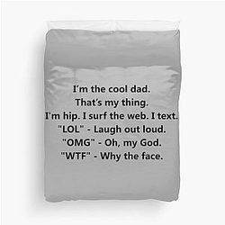 I'm the cool dad Phil Dunphy Funny Quote Duvet Cover