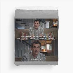 Phil Dunphy quotes from Modern Family Duvet Cover