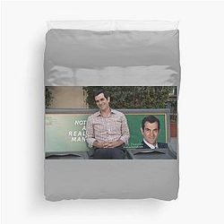 Not a real man Phil Dunphy Modern Family Duvet Cover