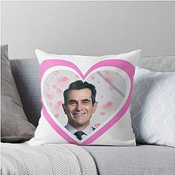 Modern Family Phil Dunphy Heart Throw Pillow
