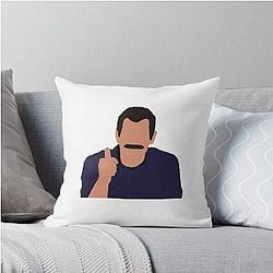 Phil Dunphy Mustache Throw Pillow