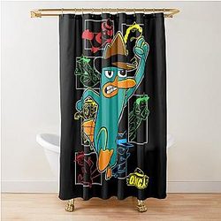 Phineas and Ferb Operative Panel Shower Curtain