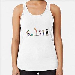 Phineas and Ferb Cast Racerback Tank
