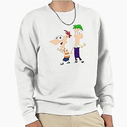 Pixel Phineas Ferb Pullover Sweatshirt