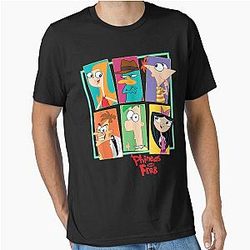 Disney Phineas and Ferb Character Collage Essential T-Shirt