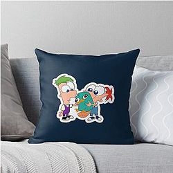 Baby Phineas and Ferb with Perry Throw Pillow