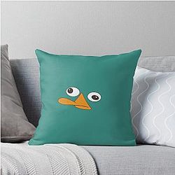 Cartoon Phineas Ferb Agent P: Perry the Platypus Throw Pillow