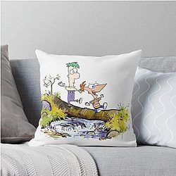 Phineas and Ferb Throw Pillow