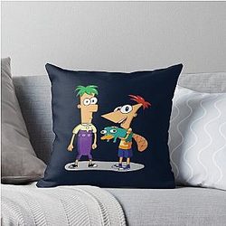 Phineas and Ferb Throw Pillow