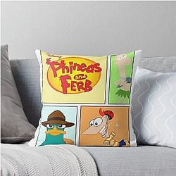 Phineas and Ferb Throw Pillow
