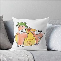 Phineas and Ferb Throw Pillow
