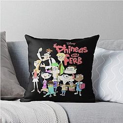 Call Me Dis Ney Phineas And Ferb The Group Logo Nice Gift For Fan Throw Pillow