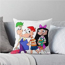 Phineas and Ferb Throw Pillow