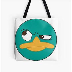 Perry The Platypus Phineas and Ferb All Over Print Tote Bag