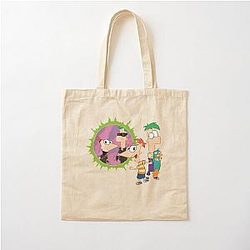 Phineas and Ferb Love You Fans Cotton Tote Bag